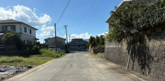 小郡市赤川　売り土地の前面道路含む現地写真|前面道路含む現地写真です