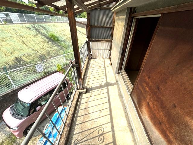 新堂一戸建のバルコニー