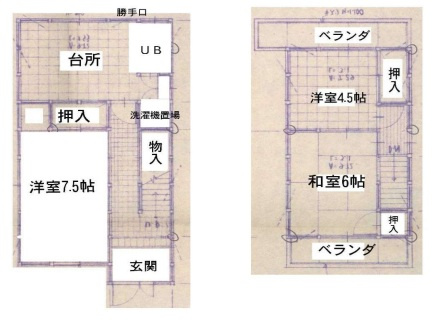 新堂一戸建の間取り