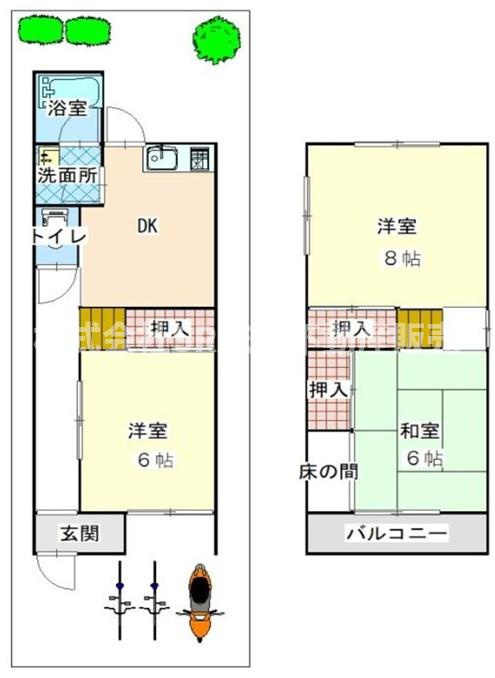 中石切町5丁目中古戸建の間取り|2026年7月内装全般リフォーム完了済みで、室内大変キレイで快適にお過ごしいただけます！