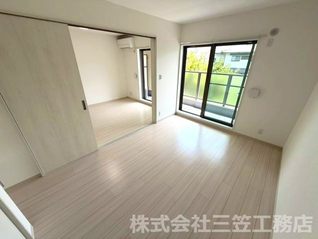 寝屋川市木田町のアパートの寝室
