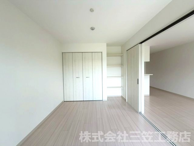 寝屋川市木田町のアパートの寝室