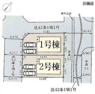神戸市西区竹の台4丁目の区画図