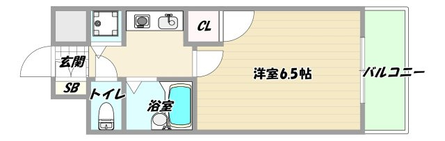 大阪市淀川区宮原１丁目の賃貸マンションの間取り