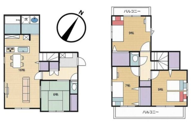 中古戸建　柏市南逆井6丁目の間取り