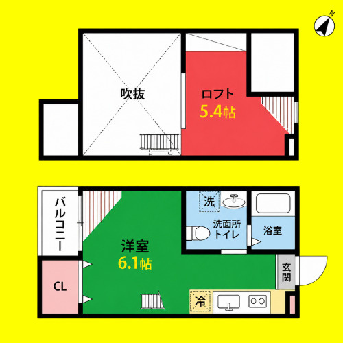 ホワイトアゲート　名古屋市賃貸　仲介手数料無料の間取り