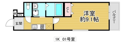 フジパレス鴫野東イーストの間取り