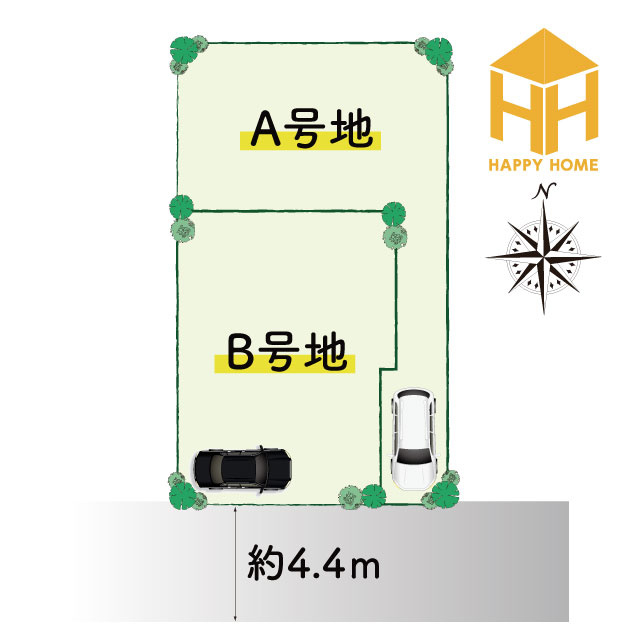 ハッピータウン伊丹緑ケ丘3丁目新築一戸建て│3LDＫ+駐車1台可の区画図