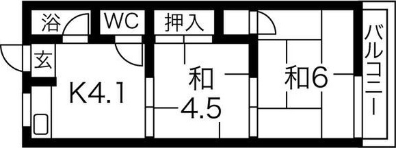 コーポ美芳の間取り