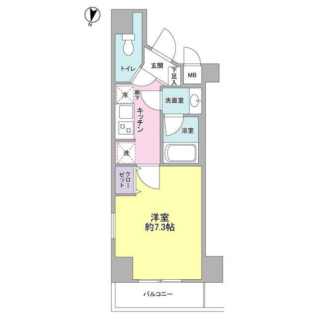 池之端加茂ビルCの間取り