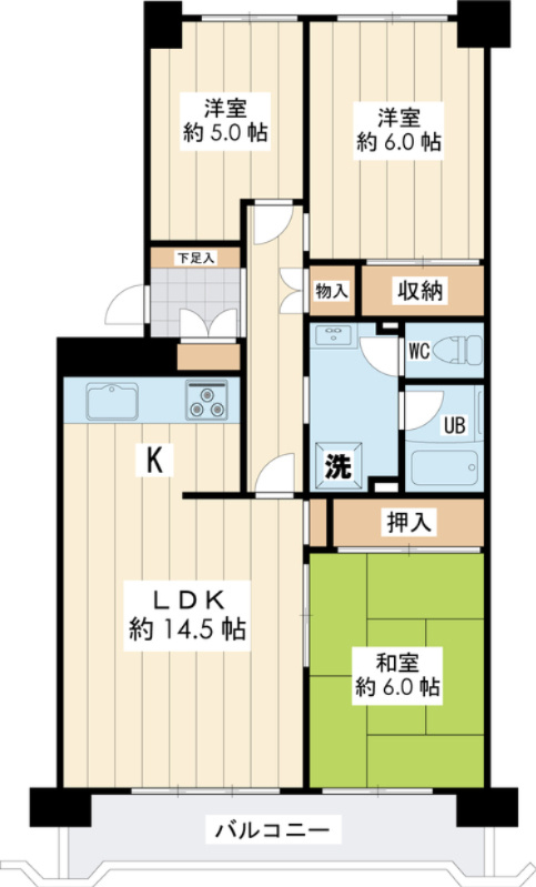 約76.34㎡の3LDK