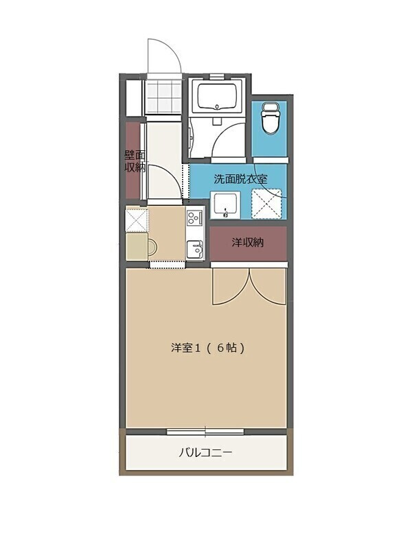 熊本市南区江越１丁目の賃貸マンションの間取り