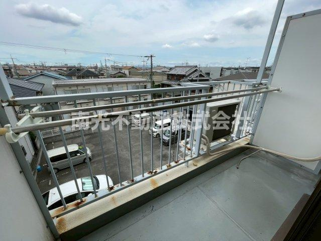 ハイツ津田のバルコニー