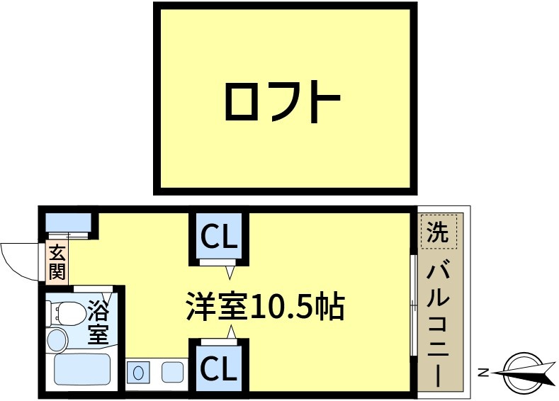 コーポアルカディアⅢの間取り