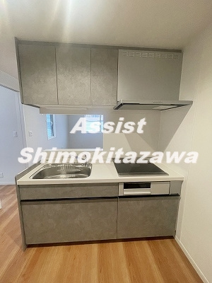 世田谷区桜丘３丁目のアパートのキッチン