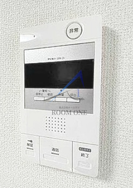 シャンテ西六郷のセキュリティ|モニター付きインターホンです。