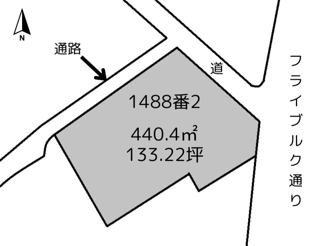 南江戸土地の土地図