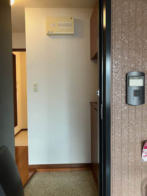 福知山市石原５丁目のアパートの玄関