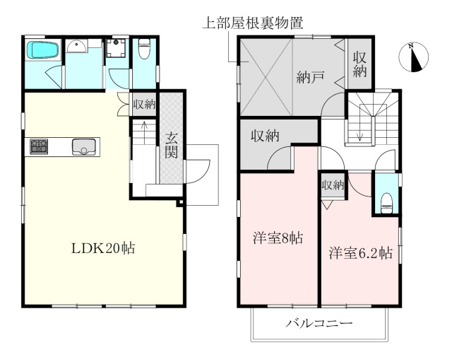 和気町2丁目戸建ての間取り