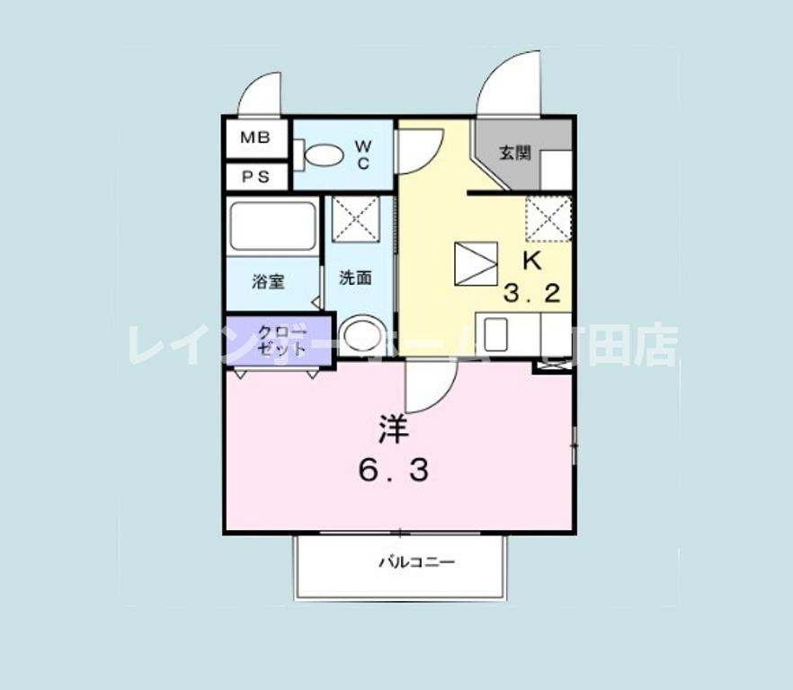 ソレイユ厚木※初期費用分割あと払いサービス利用可能物件の間取り