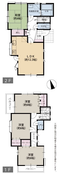 Ｇｒｅｅｎ感じるフルリノベ４ＬＤＫ！！カースペースは２台確保♪新たに生まれ変わった現代仕様な【旭区南本宿町】フルリノベーション中古戸建の間取り
