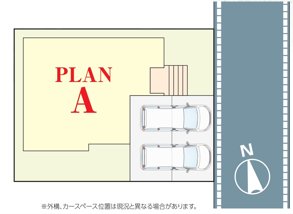 松戸市西馬橋５丁目新築戸建【旭町小学校：6分】の区画図|区画配置図