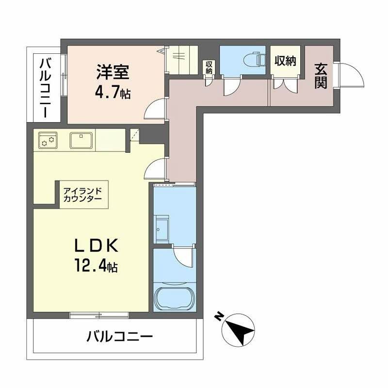 シャーメゾンマーレ竹下　那珂小学校区の間取り|シャーメゾンマーレ竹下