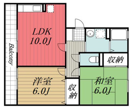 【間取り】 | メゾンドォ渕谷　B