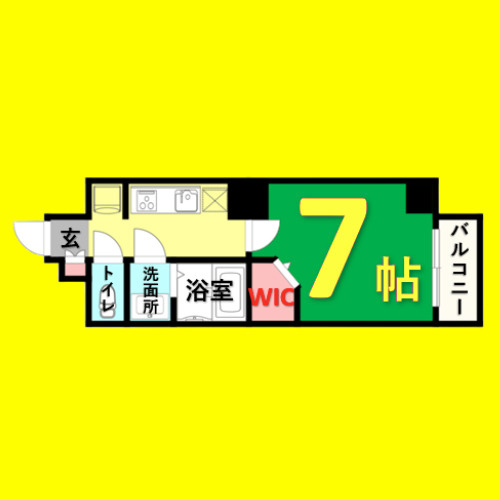 axis nagoya sw　名古屋市賃貸　仲介手数料無料の間取り