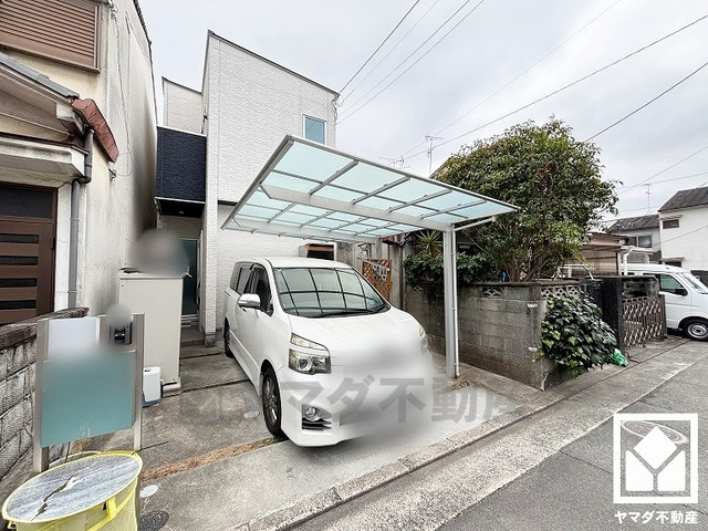 尼崎市西難波町2丁目の外観|「ファミリーマート西難波町」まで徒歩4分、「スギドラッグ尼崎南七松店」まで徒歩5分、「サンディ尼崎南七松店」まで徒歩7分など、お買い物施設が徒歩圏内に複数あり便利な住環境です。