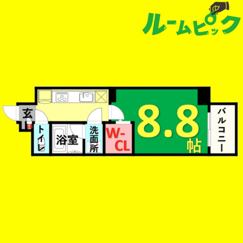 プライム松原　名古屋市賃貸　仲介手数料無料の間取り
