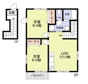 【間取り】 | Ｃａｓａ　Ｂｉａｎｃａ | 間取りです。