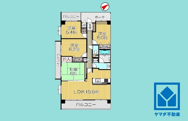 藤和シティホームズ西宮東町の間取り
