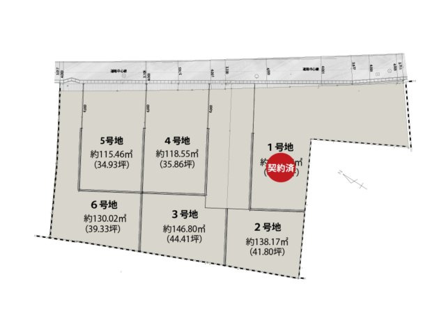 福岡市城南区長尾4丁目第3-6棟（5号棟）の区画図|配置図（5号棟）