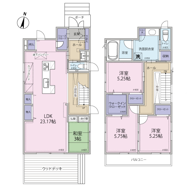 レイクタウン１丁目戸建て
