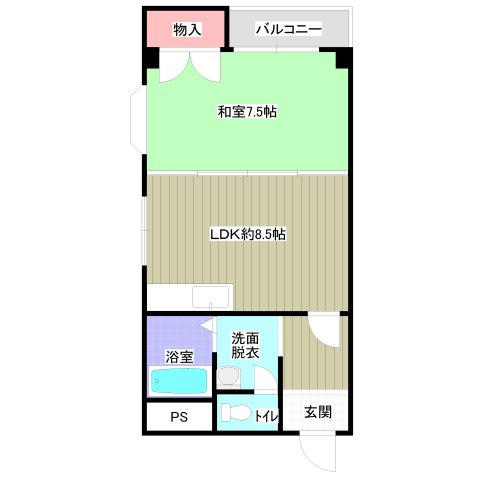 【間取り】 | グランドハイツユタカⅠ