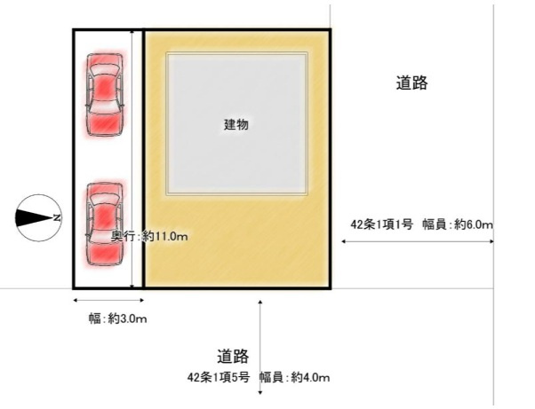 三郷市　彦野1丁目　中古戸建の区画図|区画図です