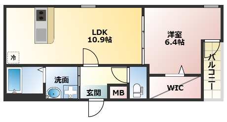 【間取り】 | フジパレス今川Ⅱ番館