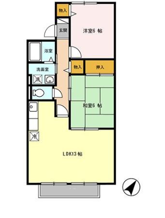 【間取り】 | ベルフラワーⅡ