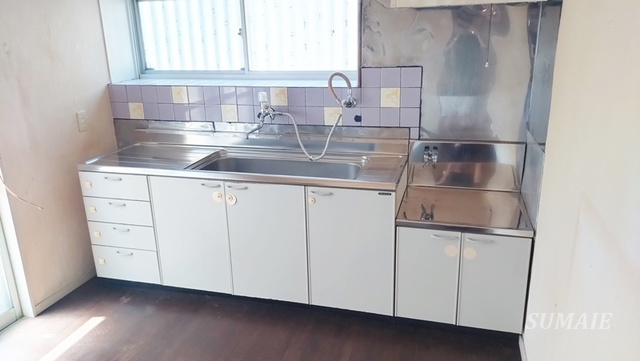 坂戸市関間３丁目戸建てのキッチン|ガスコンロ設置可能です！