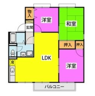【間取り】 | セジュール・ウィング　A