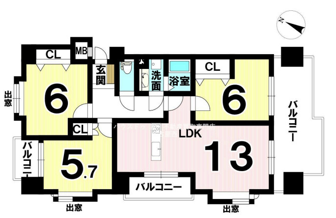 ダイアパレス上社第二の間取り