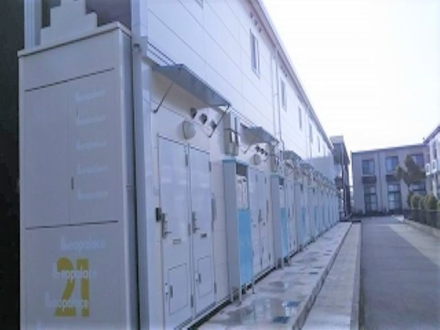 レオパレスアルビレオＢの外観|落ち着いた雰囲気の外観です