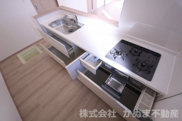 ハートフルタウン鹿沼市幸町1丁目新築の収納|〇キッチン収納〇