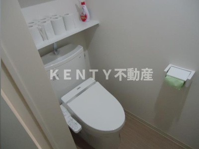 【トイレ】 | Ｓｈａｒｅｌｌｅ大森Ⅱ | 落ち着いた色調のトイレです