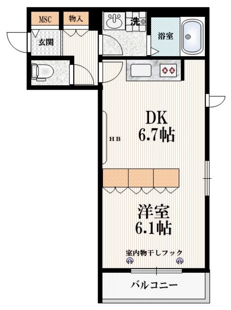 クレセール南青山の間取り|★最上階　角部屋２面採光★