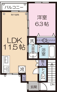 【間取り】 | カトル　アンジェ | 間取りです。