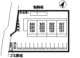 モラーダ上安の駐車場|駐車場
