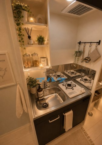 中野区本町６丁目のアパートのキッチン