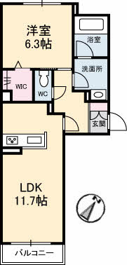 エクレールEの間取り